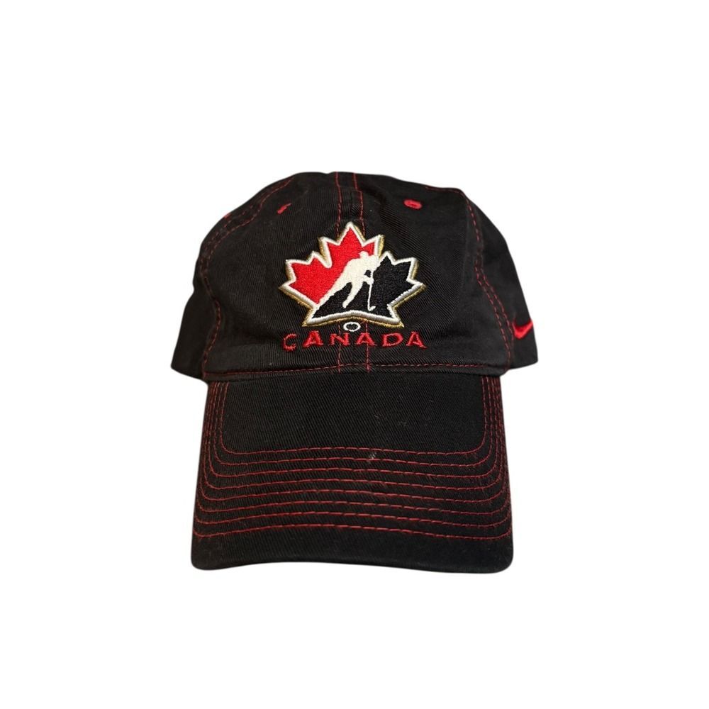 Nike Y2K Team Bauer Canada Hockey Hat Cap S/M RARE